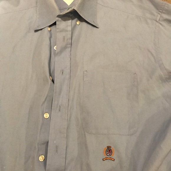 Tommy Hilfiger mens blue dress shirt - Picture 3 of 3